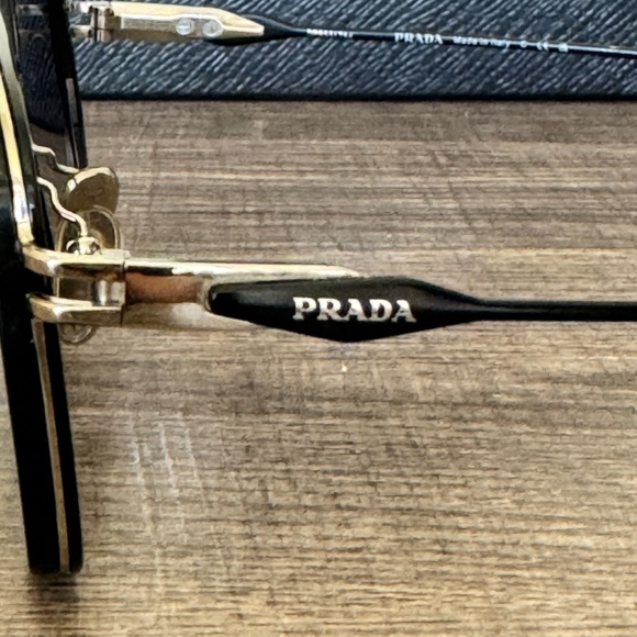 Prada Double-Bridged Rectangle Sunglasses - Picture 6 of 12